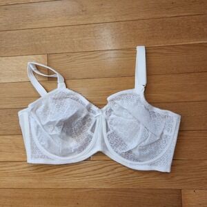 Bali Lace‎ Full Coverage Bra White 40DD Underwire Back Close NWOT